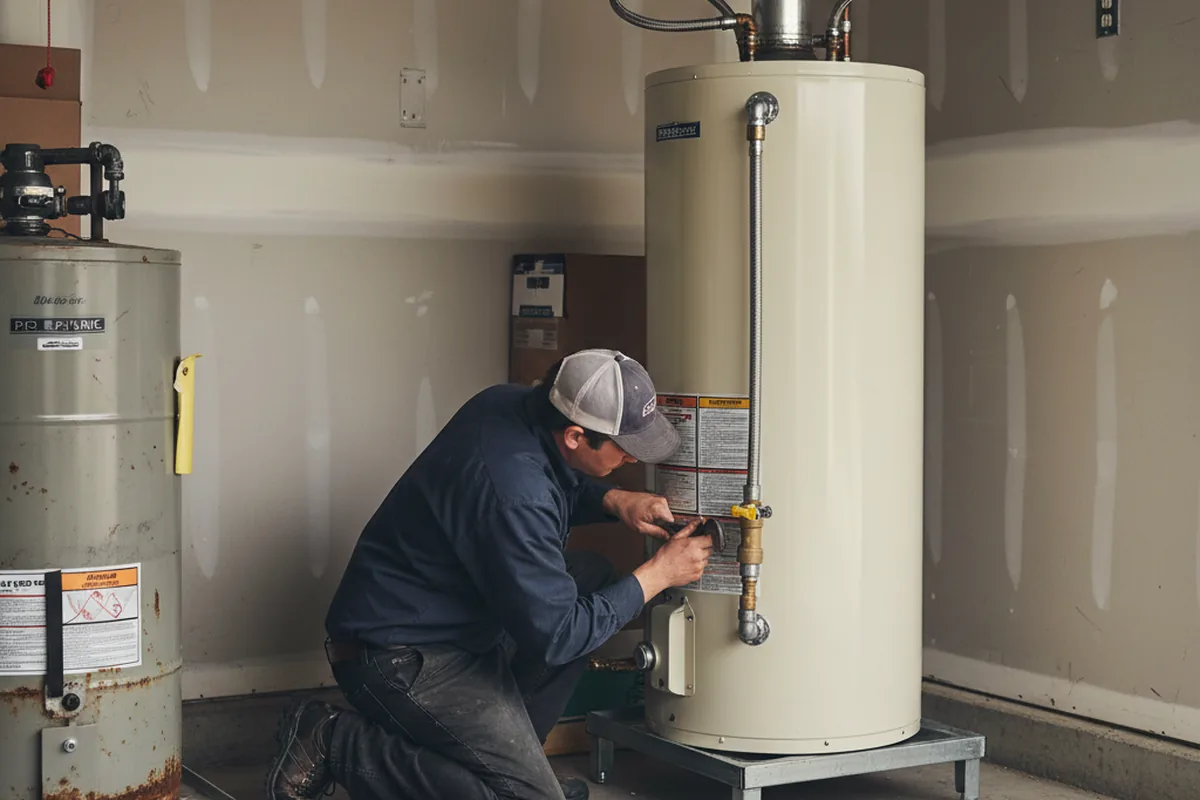 Water heater and shutoff valve replacement in Udall