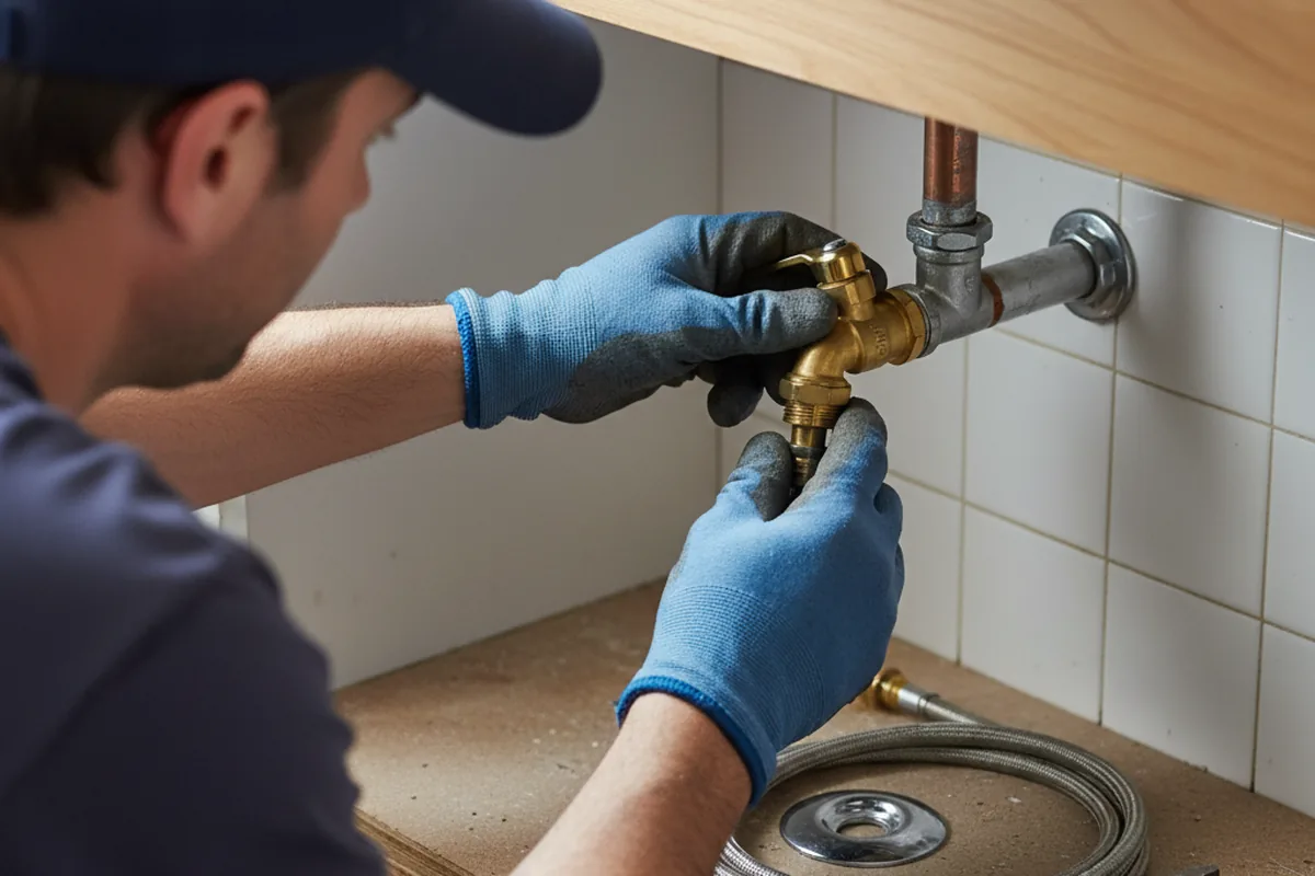 Shutoff valve and fitting work during Repiping in Udall